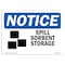 Signmission OSHA Notice, 3.5" Height, NOTICE Spill Sorbent Storage Sign, 5" X 3.5", Landscape OS-NS-D-35-L-16611 - alternate 1